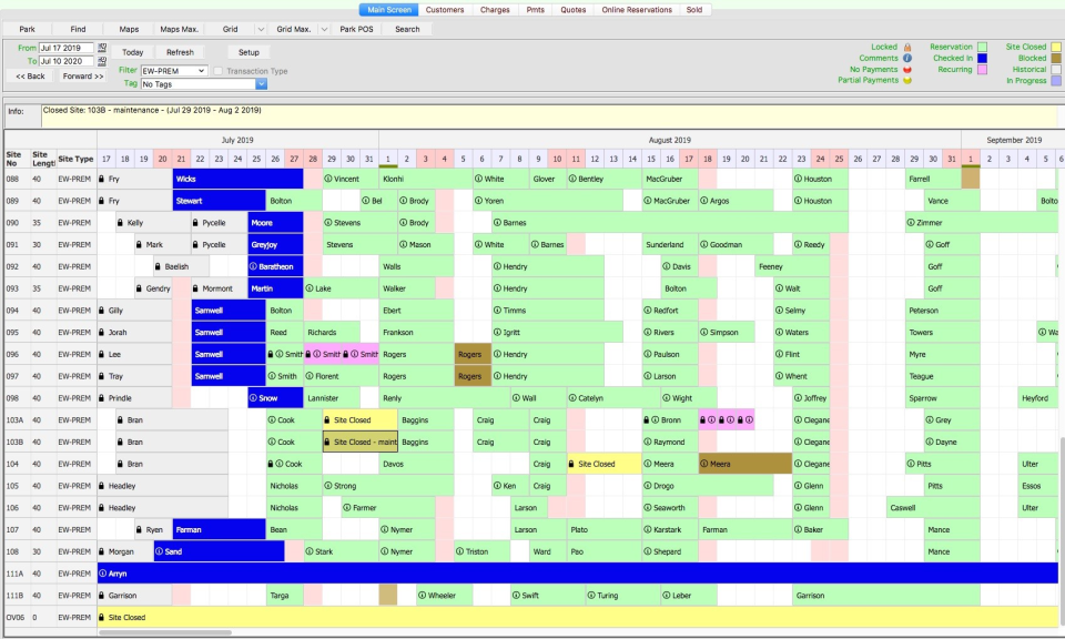 screenshot of Astra Camp Ground